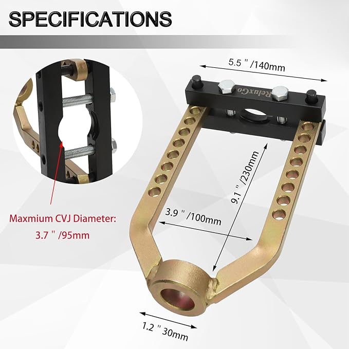 ReluxGo CV Joint Puller Propshaft Separator Tool Universal CV Axle Removal Tool CVJ CV Axle Puller U Joint Removal Tool