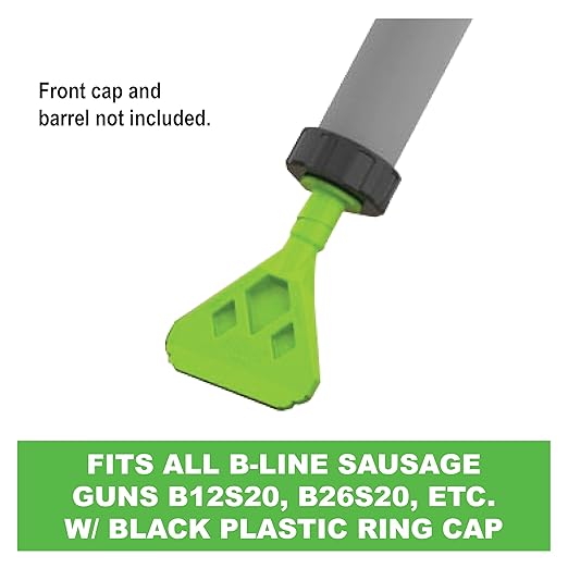 Albion Engineering Company 1018-G01 Ribbon Bead Nozzle for Dispensing Vapor and Air Barrier Sealants, Adjustable, 1/8" Thick x 2" to 4" Wide, Bright Green