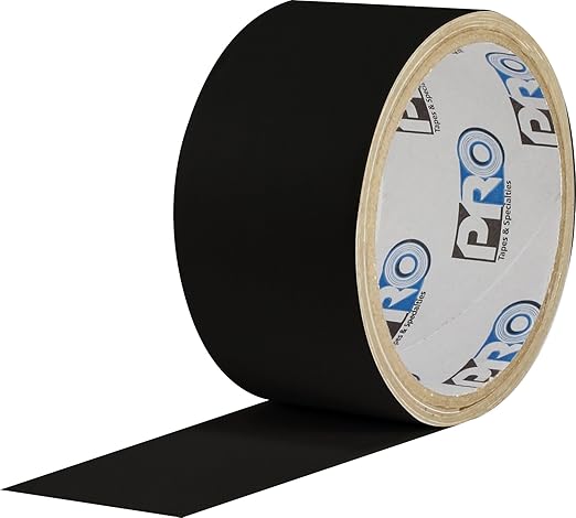 ProTapes Pro Flex Flexible Butyl All Weather Patch and Shield Repair Tape, 50' Length x 2" Width, Black (Pack of 1)
