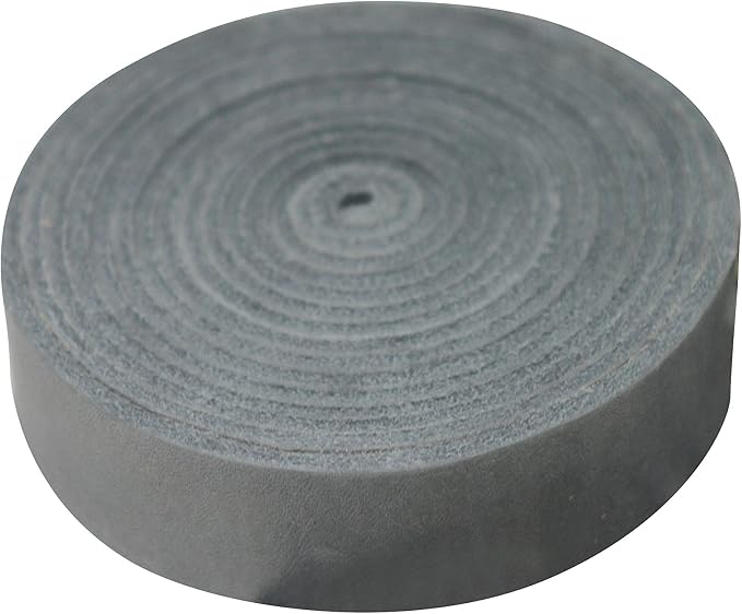 Leather Strap for Crafts & Jewelry | 72 Long × 5/8" Wide × 1/8" Thick (7-8oz) | Genuine Leather Strips for Crafts, Projects or Repairs - Smokey Gray | 2-Pack