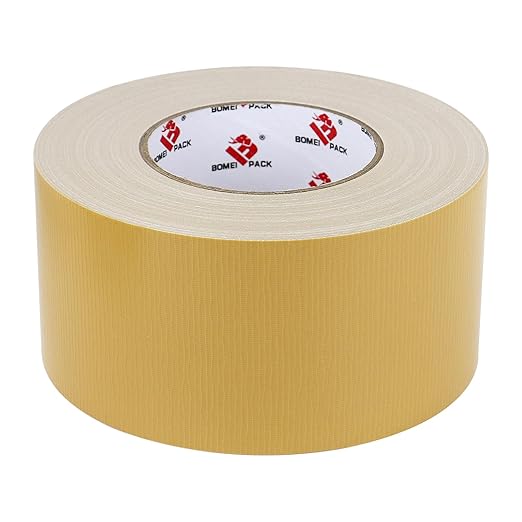 3 Inch Tan Brown Duct Tape Waterproof,Heavy Duty,3 Inch x 60 Yards,9 Mil Industrial Grade Light Brown Duct Tape,No Residue,Strong,Flexible and All Weather,Professional for Indoor & Outdoor Use
