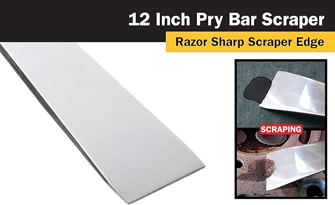 Titan 11511 12-Inch Stainless Steel Pry Bar Scraper