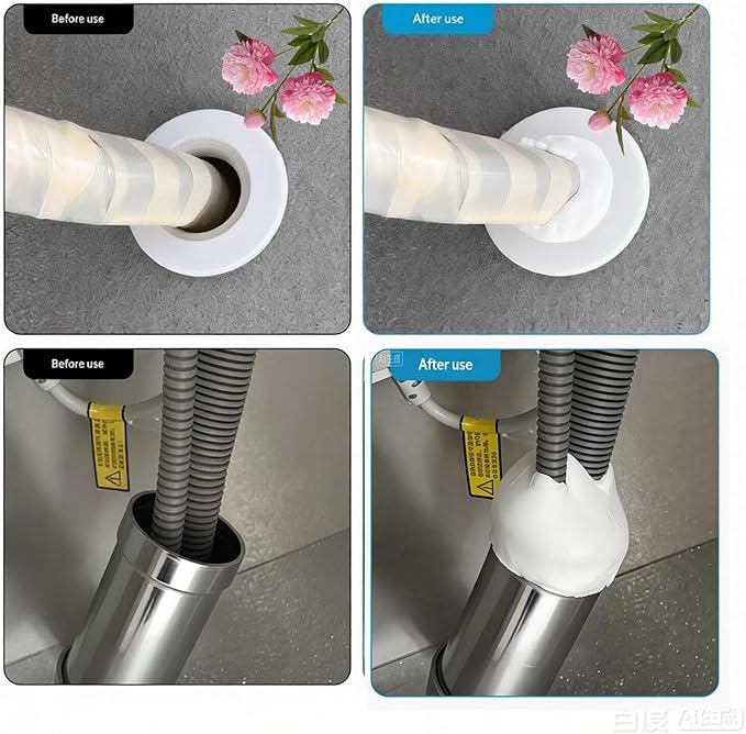 Duct Seal Putty Waterproof Sealant Clay Mastic for AC Holes Repair Sealing Clay Quick Mending Mud for wall Hole and Drain Connection Repair