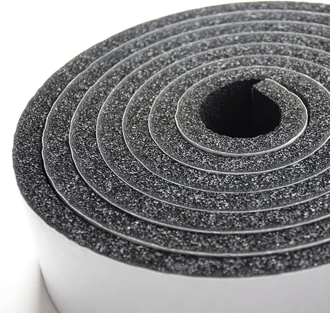 DOBTIM Pipe Insulation Foam Wrap Tape, Self Adhesive with High Resilience for Pipe Insulation Wrap 13 Ft x 2 Inch Wide x 1/2 Inch Thick