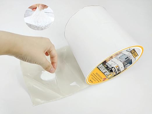 RV Roof Tape, RV Sealant Tape White, 4" x 50' Weatherproof, UV-Resistant Roofing Tape, RV Camper Roofing Repair Sealant Tape for Camper, Boat Sealing, Window, Truck Stop Camper Roof Leaks (4in x 50ft)