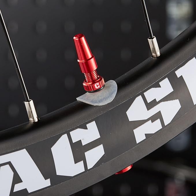 Corki Cycles Tubeless Presta Valve Stem 40 44 55 60 80 100mm with 2PCS Valve Core and 2PCS Remover Tool (Black Red Gold Rainbow)