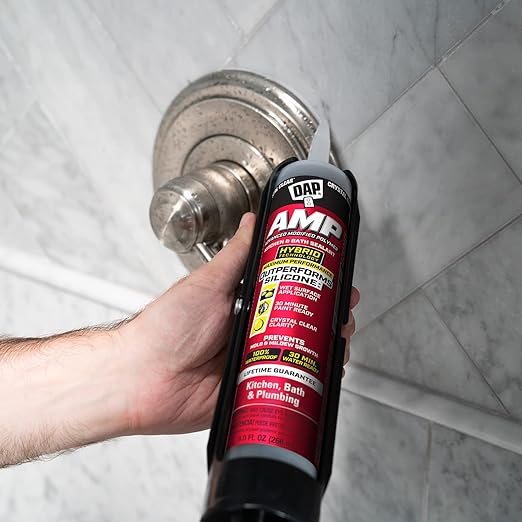 DAP AMP Kitchen and Bath Sealant, Clear, 9 Oz (7079800763)