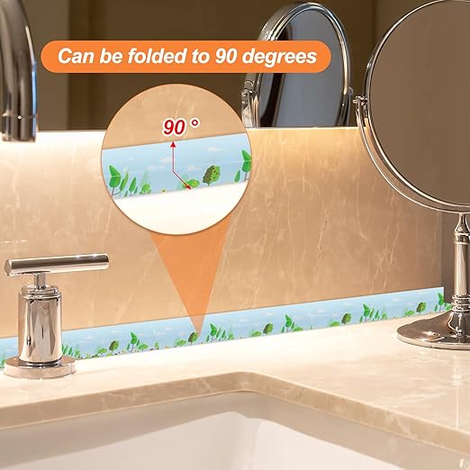PATIKIL Caulk Tape Waterproof Self Adhesive, PVC Toilet Caulking Sealant Strip Bathtub Caulk Sealing Strip Tape for Bathroom Kitchen Countertop, Forest (1.5 Inch x 5 Ft)