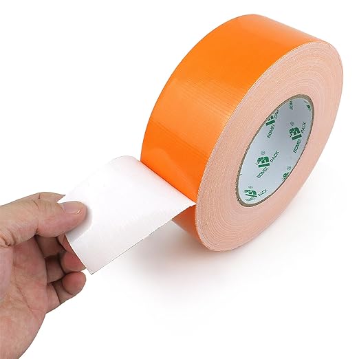 BOMEI PACK Orange Duct Tape, Heavy Duty Strong Waterproof Industrial Color Duct Tape 9.0mil x 1.88inch x 60yds for Packing and Repairing