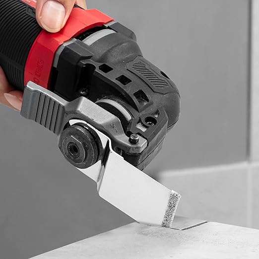 EZARC Diamond Oscillating Blade, Flush Cutting Oscillating Multi Tool Saw Blades for Grout Removal, Cleaning Mortar DO34F, 3-Pack