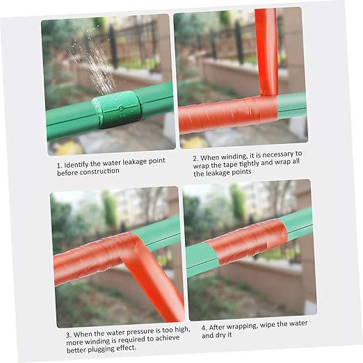 Zerodeko 4pcs Seal Tape Repair Tape for Pipe Leaks Self-Adhesive Water Pipe for Home Use