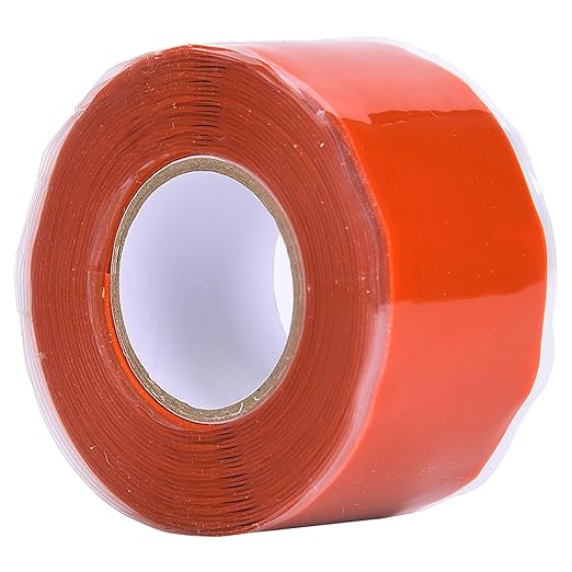 Tape Strong Adhesion PVC PPR Pipes Repairing Supplies White Red Quick Seal No Replacement Needed Flexible Durable for Home Plumbing Leak Fix (Red)