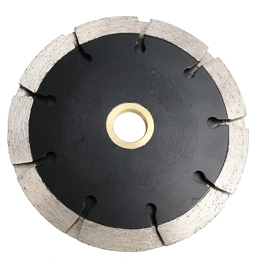 JDK 4.5 Inch Diamond Crack Chaser Blade Two Layers Tuck Point Blades for Mortar Joint Removal, Grout Repair and Masonry Surface Prep (4-1/2 Inch*Sandwich)