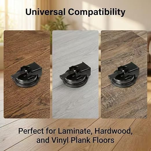 Floor Gap Fixer Tool with Strong Suction Cup, Heavy-Duty Metal Flooring Repair Tool for Laminate Hardwood Tile, Plank Grabber with Reusable Nano Adhesive Pad for Gap Closing & Floorboard Adjustment
