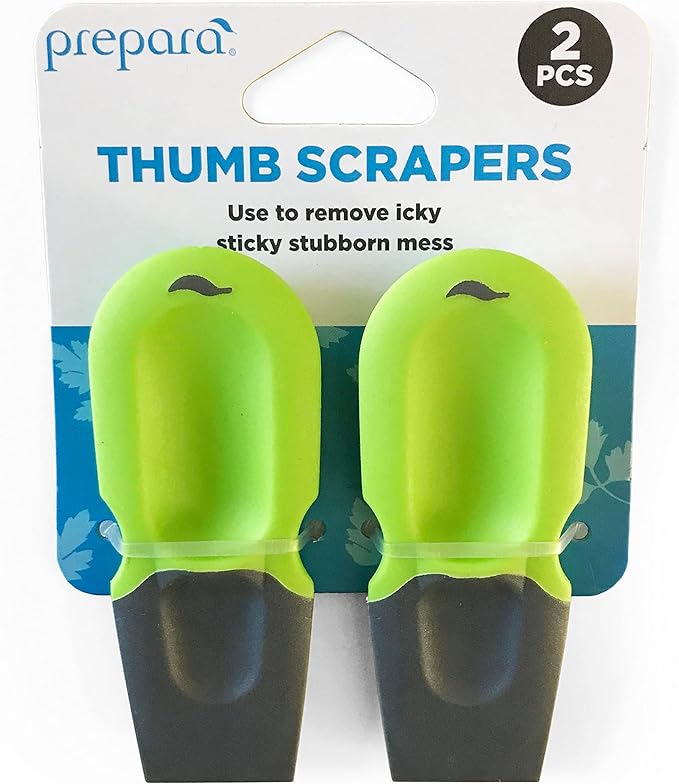 Prepara Thumb Scraper, Set of 2, Green/Gray