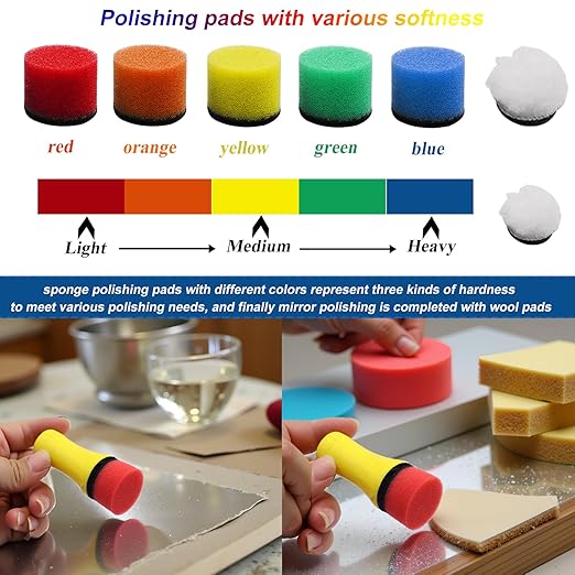 279PCS 1Inch Sanding Discs and Drum for Dremel Tool Accessories,60-10000 Grit Hook and Loop Sandpaper for Polishing Kit,Sanding Bits kit for Resin/Rock/Making Jewelry Polishing