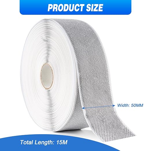 LLPT Butyl Sealing Tape 2" x 50 Ft Nonwoven Fabric Cover 1 Pack | Vapor Permeable, Waterproof Sealing, Non-hardening, Weather Resistant for Wet Areas Bathroom Pool Roof Pipe Joint Repair