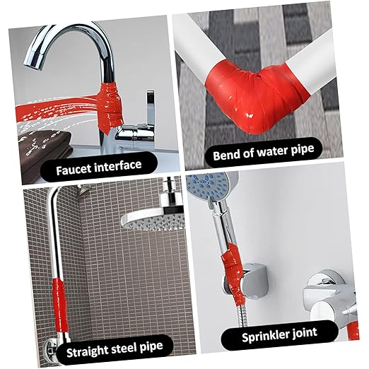 MAGICLULU Seal Tape for Plumbing Repairs Flexible Seam Tape for and Outdoor Use Reliable No Water Shutdown Needed