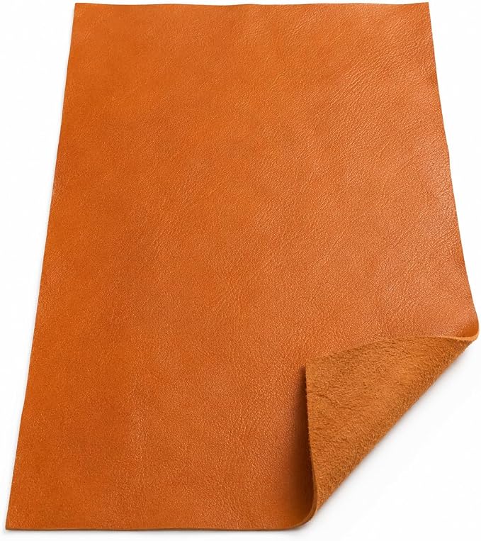 REED Leather HIDES - Cow Skins (100 Square Foot, Orange) | Arts and Crafts