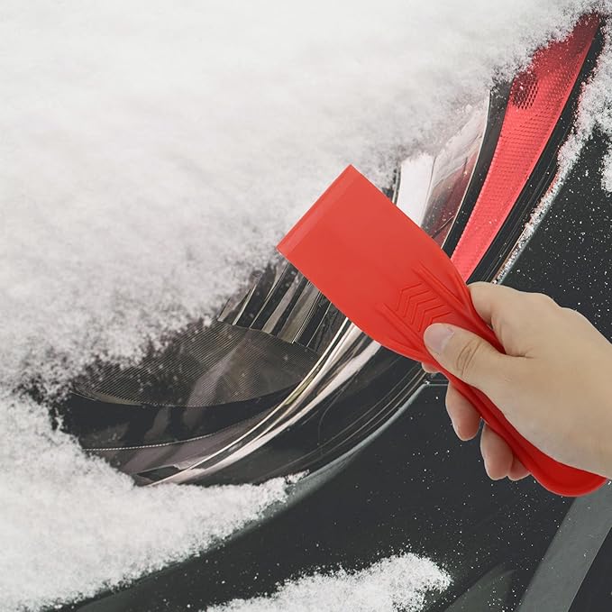 6 PCS Plastic Putty Knife, 2 Inch Black Flexible Putty Knife Scraper, Used for Repairing Walls, Pasting Plaster, Scraping Putty Plastic Putty Knife Scraper (Red)