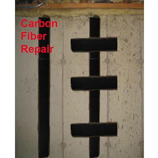 25 ft - Carbon Fiber-Basement Wall Crack Repair Kit - Carbon Fiber Foundation Wall Repair - Easy DIY Repair Includes Epoxy, Tools & Safety Gear