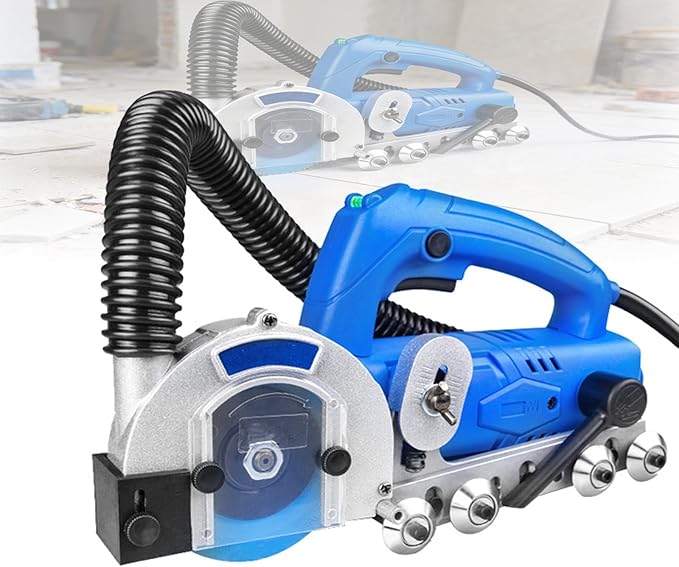 Household Electric Tile Gaps Crevice Cleaning Machine,with 100mm Blade,9000r/min Tile Joint,Floor DIY Regrouting,Tile Grout Remover Machine, for Ceramic Tile Repair and Regrouting