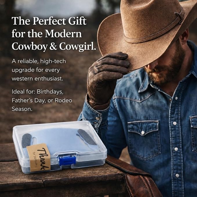 Cowboy Hat Retainer, Silicone Hat Size Reducer Rodeo | hard sweatband fit, leather band compatibility, hidden interior grip, wind control, felt and straw styles, rider accessory