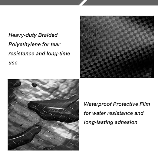 PlusRoc RV Underbelly Material RV Underbelly Tape Waterproof Flex Belly Tape with Permanent Sealing Adhesive for Mobile Home, Camper Travel Trailer, Tear Repair Patch(6'' x 20')