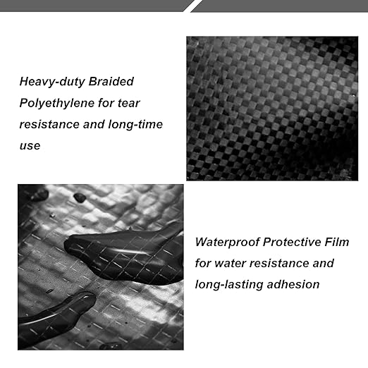 PlusRoc RV Underbelly Material RV Underbelly Tape Waterproof Flex Belly Tape with Permanent Sealing Adhesive for Mobile Home, Camper Travel Trailer, Tear Repair Patch(7.87'' x 33')