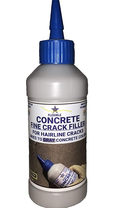 Bluestar FLEXIBLE Hairline Crack Filler, Gray, 16 fl. oz. – DIY Concrete Repair for Driveways and Patios