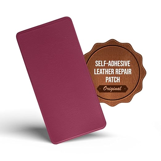 MastaPlasta Self-Adhesive Premium Leather Repair Patch - Pink 8in x 4in (20 x 10 cm). Your Instant Stick-On Upholstery-Quality Leather Repair Kit for Couches, Car Interiors, Bags & DIY