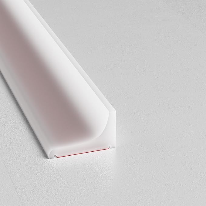 Silicone Shower Threshold Water Dam, Walk in Shower Water Guard, Shower Dam Water Barrier Bathroom Sink Splash (67inch)