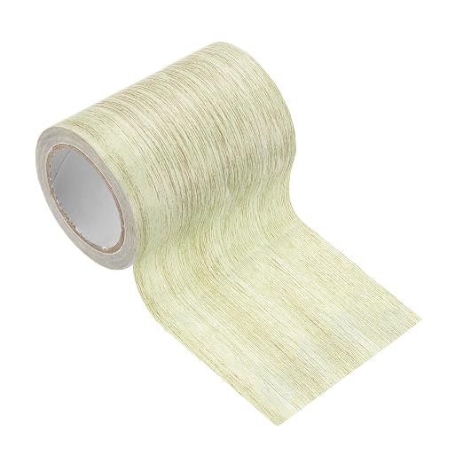 PATIKIL Wood Grain Tape 3.1" x 15 Ft, Self-Adhesive Wood Texture Repair Tape Realistic Wood Effect Contact Paper Patch for Furniture Cabinets Floor Walls Home Decoration, Grey Oak