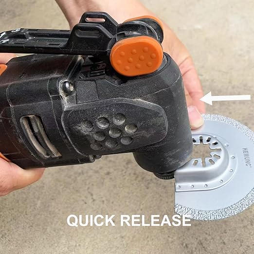 3pcs Oscillating Tool Blades for Grout Removal Tile Mortar Concrete Masonry, Oscillating Multi Tool Diamond Saw Blades for Dewalt Milwukee Rockwell Bosch Dremel Ryobi Ridgid Multitool