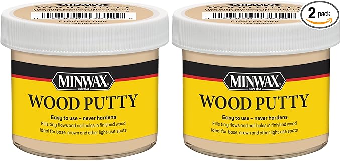 Minwax Wood Putty, Pickled Oak, 3.75 oz. (Pack of 2)