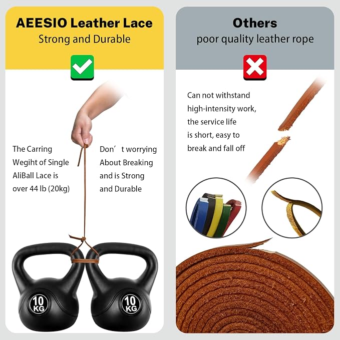 Softball Baseball Glove Lace, Mitt Lace Repair Kit Includes 2 Leather Laces and Lacing Needle for Catcher's Glove