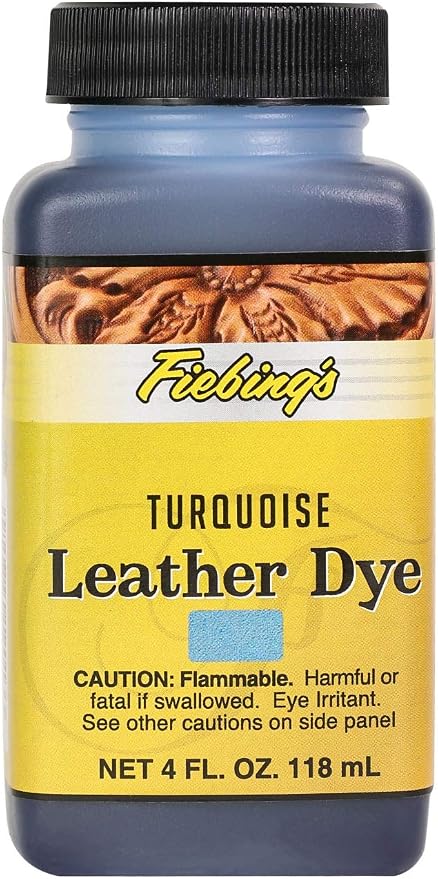 Fiebing's Leather Dye (4 Fl Oz, Mahogany) - Alcohol-Based, Penetrating, Permanent Dye for Shoes, Boots, Belts, Bags, Furniture - Includes Wool Dauber Applicator - Recolor & Restore Leathercraft