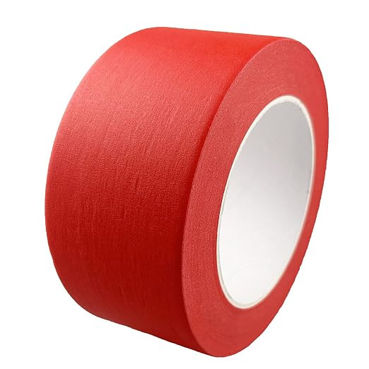 Red Wide Masking Tape, 3 Inch X 55 Yards | Red Painters Tape