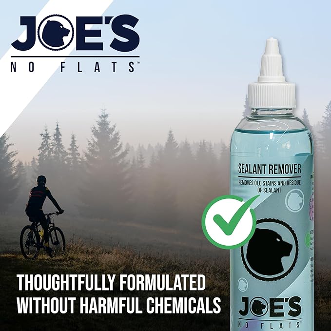 JOE'S NO FLATS Sealant Remover - 8oz - Easily Remove Tubeless Sealant from Frame, Rim, and Other Bike Parts
