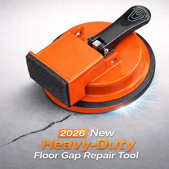 2026 New Floor Suction Repair Tool For Vinyl Plank Flooring,Heavy-Duty Suction Cup Tile Leveler,Adjustable Height Setter & Laminate Floor Gap Repair Tool, Floors Gap Fix And Seam Leveling (2PCS)