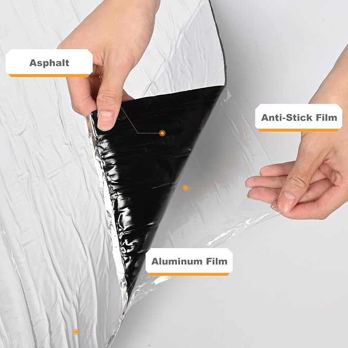 Waterproofing Membrane 39.6in x 196.9in Self-Adhesive Roofing Felt, Bitumen Waterproof Repair Tape Roof Underlayment Protector Roll Patch Seal Tape Roof Cladding for Roof Leak (3.3x16.4ft)