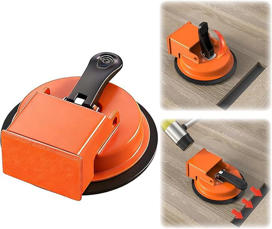 Floor Gap Fixer Tool, Carbon Steel Suction Cup Laminate Flooring Repair Tool for Wood/Vinyl Planks, Adjustable Height Seam Closer for 4.5+ Inch Wide Floors, Close Unsightly Seams