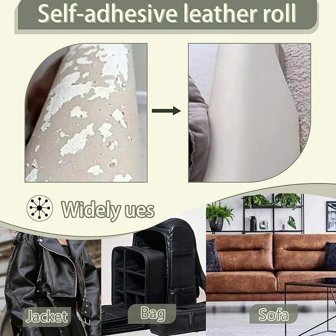 Pink Leather Repair Patch Tape, 12×54 Inch Self Adhesive Leather Repair Kit Vinyl Repair Tape for Furniture, Sofa Leather Repair Patch Waterproof for Car Seat, Office Chair, Boat Cover 1 Roll