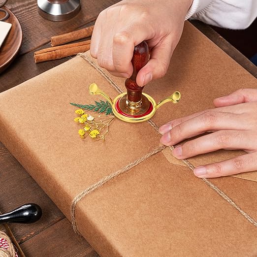 Wax Seal Kit, WASOHLING 40Pcs Metallic Red Sealing Wax Sticks with Glue Gun, Wax Seal Molds, Silicone Mat, Marker Pens, Premium Kit for Wedding Invitations Envelopes Cards (Wine Red)