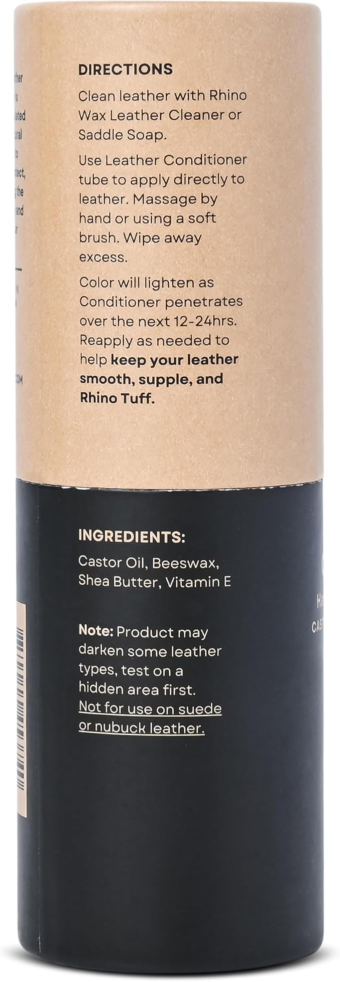 Rhino Wax - Leather Conditioner (2oz) - Trusted Conditioners for Boots, Furniture, Shoes, Purses - Easy Use Applicator - Hydrates, Rejuvenates, Protects - Natural Ingredients - USA Made