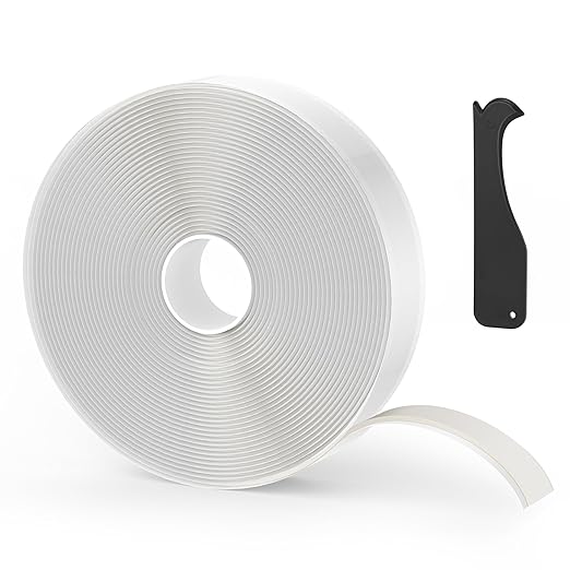 Butyl Tape 1" x 30 Ft White – Non-Hardening Waterproof Sealant Tape for RV Window Glazing, Roof Leak Repair, Pipe Plumbing Fixtures & EPDM Roof Patching – Premium Butyl Caulk Tape (1 Pack)