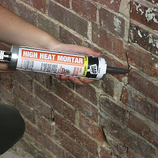 DAP High Heat Fire Resistant Mortar,10 Oz,Black (7079818854),(Pack of 6)