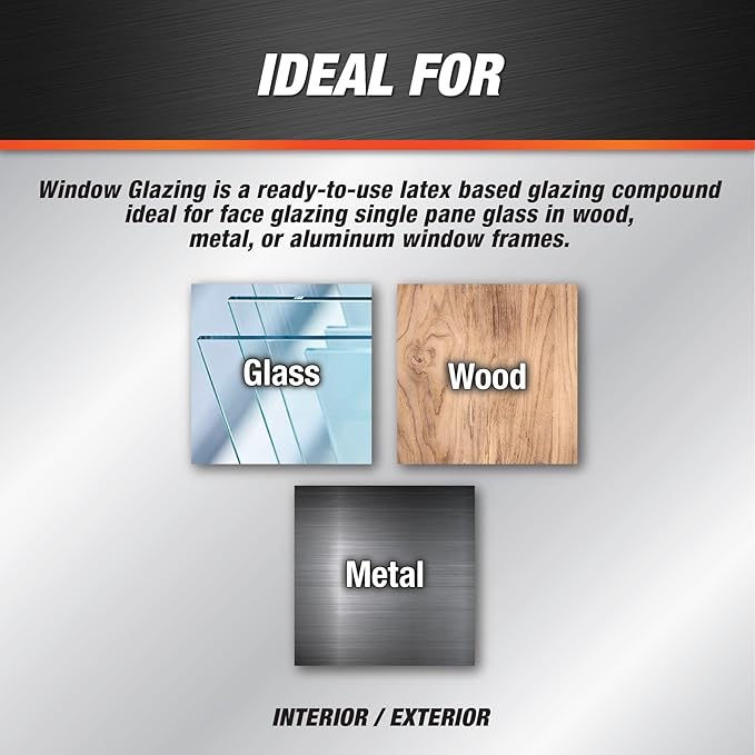 DAP Latex Window Glazing, White, 10.1 Oz (7079812108)