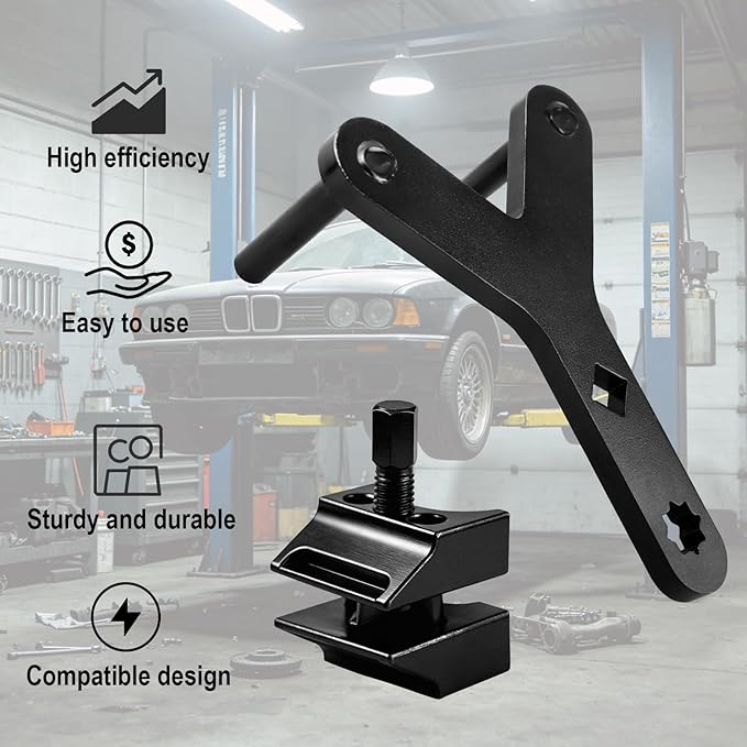 Suspension Tool Set, Strut Spreader Tool & Lower Control Arm Prying Tool, Wrench Extender Ball Joint Removal Tool Kit Fast Suspension Repair Heavy Duty Steel With 2pcs Pry Bar Wrench Adapter Head
