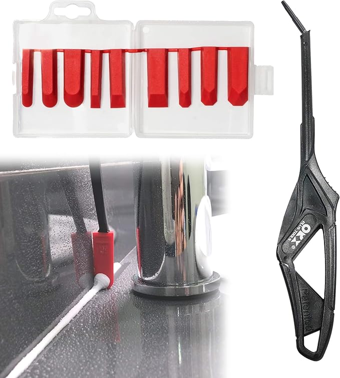 ORXPLUS TOOLS 10pcs Caulking Tool Kit Silicone Finishing Tool for Tight Areas Bathroom Kitchen Window Sink